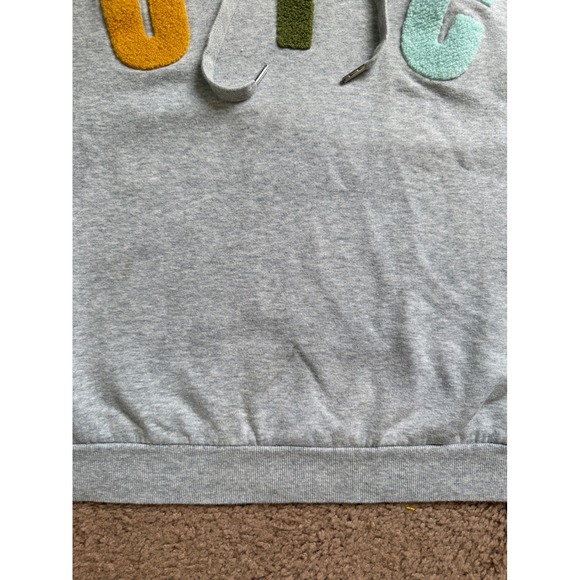 Juicy Couture Black Label Hoodie Women's M Gray Colorful Letters Sweatshirt - Picture 4 of 8